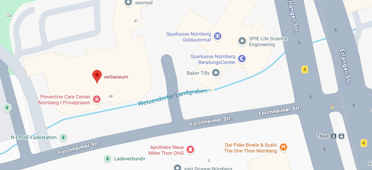 Standort auf der Karte – Forchheimer Straße 8, Nürnberg